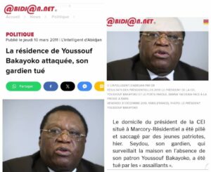 Article : Youssouf Bakayoko : la vérité sur l’assassinat de son domestique